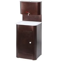 Умывальник металл, с мойкой, пластик, без ЭВН, 20 л, античная медь