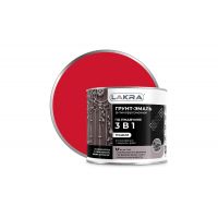 Грунт-эмаль Лакра 3 в 1 красный 1,7кг  9591632