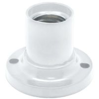 Патрон Е27 потолочный белый (пластик)42875
