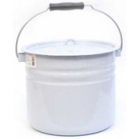 Ведро эмалиров.12,0л с крышк.цилинд. без рис. 02-1224