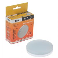 Лампа светодиодная  Ecola GX53 LED 8,0W Tablet 220V 4200K 27x75   T5MV80ELC  44076