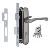 Замок врезной НОРА-М №100-70Л мат.никель  9248