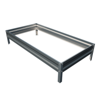 Грядка оцинкованная h16 1*2м ЭКО (без перфорации)