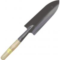 Совок посадочный большой нерж.с деревянной ручкой  7690