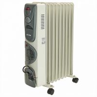 Обогреватель масляный DELTA D07F-9 , 2000Вт, 9 секций с вентилятором