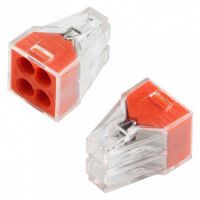 Клемма на 4 провода самозажимная GTER6-04 0,75-2,5 GENERAL  800488/04199