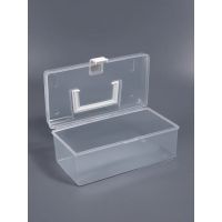 Бокс для хранения мелочей, с ручкой, 23×13×9.5 см, прозрачный  10516181