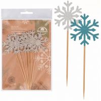 Шпажки для канапе "Снежинки". Набор 24 шт. BJ2-443