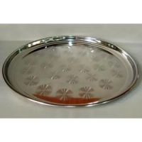 Поднос 35см нерж круглый 282-845  RG-5400-01