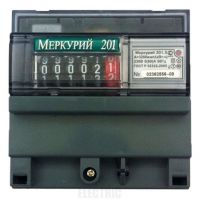 Счетчик "Меркурий 201.5 1т1ф 5А-60А на дин рейку