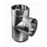 Тройник нерж. (0,5мм) 90* д.150   007455