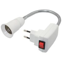 Переходник вилка-патрон Е27 с выключателем APF7SWEAY Ecola