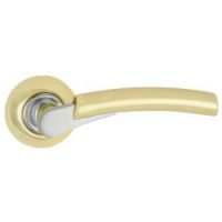 Ручка R410 SB/CP Матовая латунь/Хром MSM и926