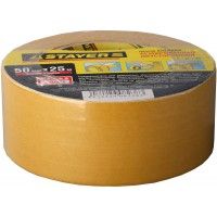 Лента STAYER клейкая 2-х стор.армир.ткань 50*25м  1217-25