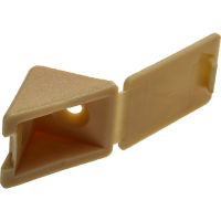 Уголок меб.ЗУБР с шурупом ,сосна,4,0*15мм 4шт