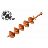 Шнековый бур для грунта CARVER 200мм  двухзаходный