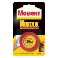 Лента МОМЕНТ двухсторонняя 19*1,5м до 12 кг