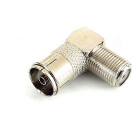 Переходник гнездо "F"-гнездо ТВ угловой 11619/05-4312