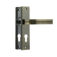 Ручка дверная на планке 706К-61,5 стар. бронза  19519