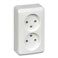ЭТЮД Розетка РА 16-005В 2-я б/з о/у белая
