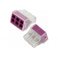 Клемма на 6 проводов самозажимная GTER6-06 0,75-2,5 GENERAL  800490/04201