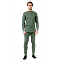 Белье мужское утепленное КАМЫШ х/б   4071, Цвет: Оливковый, Размер: 100/182-188