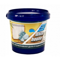 Эмаль акрил. "WHITE HOUSE" для радиаторов белая 0,5кг  14372