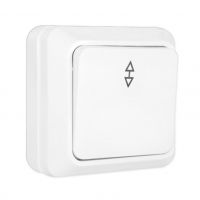 ОЛИМП Выкл.1кл.10А о/у белый проходной