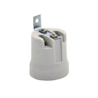 Патрон Е27 подвесной керамический с кронштейном