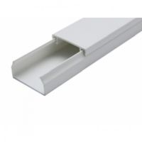 Кабель-канал 20*10/2м  белый двойной замок