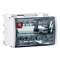 Шина нулевая  2х7 EKF sn0-2x7  126789