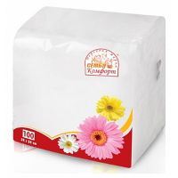 Салфетки бумажные Семья и Комфорт 100шт