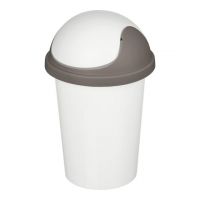 Контейнер для мусора IDILAND Rambai 10,0л круглый светло-серый  221303621/03