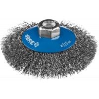 Щетка чашечная ЗУБР для УШМ витая стальная 115мм  35265-115_z01,02