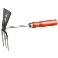 Мотыжка GRINDA прямое лезвие+3 зуб. 250мм  нерж.сталь  8-421135_z01