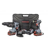 Набор PROFIPOWER PrrofiSetr-3E18 3в1 (Li-ion-2шт,набор головок ,4,0Ач,З/У, кейс) E0247