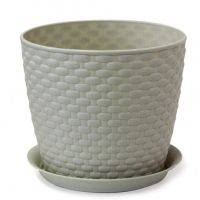 Кашпо РОТАНГ 3 л с поддоном М3082