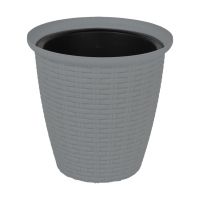 Горшок для цветов InGreen Republic D185 3л с дренажной вставкой 1,5л Лен ING6212
