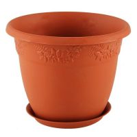 Кашпо РЯБИНА с поддоном D130мм 0,8 л  М3052