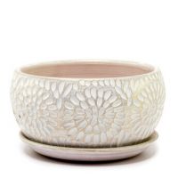 Горшок АСТРА плошка бел/жемч 18см  27-123