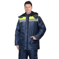 Куртка мужская зимняя "СИРИУС-Бригадир"   116, Цвет: т.серая, Размер: 104-108/182-188