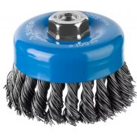 Щетка чашечная ЗУБР для УШМ 0,8мм 100мм  35277-100