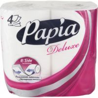 Бумага туалетная PAPIA 4-х слойная 4шт.