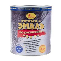 Грунт-эмаль по ржавчине НБХ 2,7л коричневая