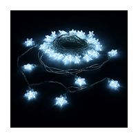 Эл.Гирлянда VEGAS "Снежинки" LED 80ламп. 10м.  55082