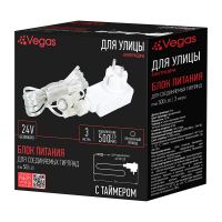 Блок питания с таймером VEGAS 24V 12W 220V/24V  55129