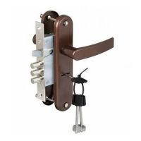 Замок врезной РЯЗАНЬ ЗВ 9-8/15 74009 медь антик 7576