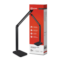 Светильник настольный сд ССО 14Ч 8Вт 3000-6500К 480Лм с адаптером черный 7899