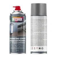 Герметик-спрей жидкая резина DECORIX 520мл серый  0126-02