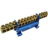 Шина нулевая DIN-изол."Стойка" ШНИ 6*9-8-С-Ж ИЭК  YNN10-69-8P-R05